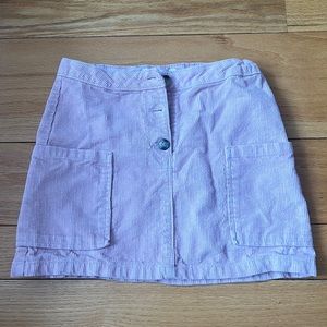 Pink corduroy mini skirt for girls